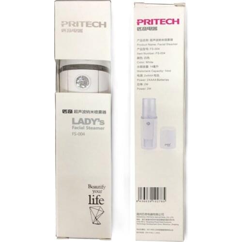 PRITECH FS-004 Portable Ladys Face Facial Steamer Spray Ultrasonic Cleaning Nano Mister Sprayer Humidifier Skin Beauty Care