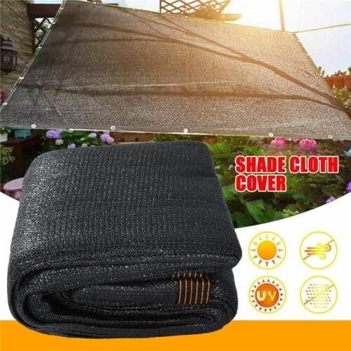 3X4M,2X6M,3X5M Black 12 Pin Thick Anti-UV Shading Net Greenhouse Garden Swimming Pool Cover Mesh Netting Sun Shade Rate 90