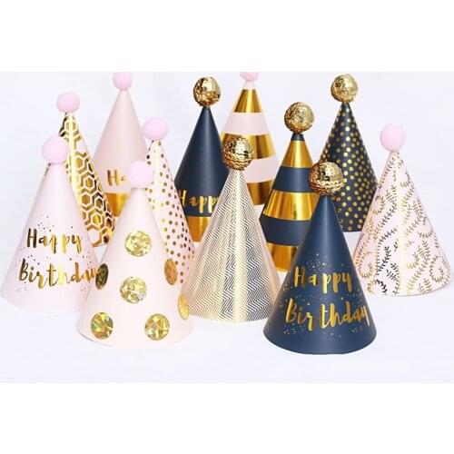 Birthday Hat Anniversaire Crown Birthday Toys Adults Party Decor For 1 Year Present Accessories Crown Baby Childrens Party Hat