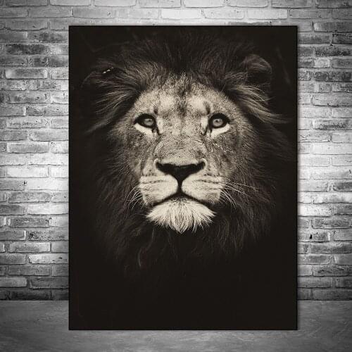 African Lion Modern Wall Art Canvas Paintings On The Wall Posters And Prints Animals Wall Pictures For Living Room Wall Decor