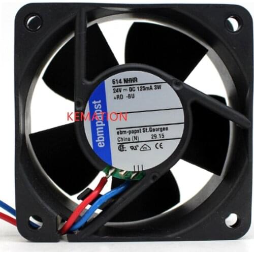 EBM 614NHHR Axle Cooling Fan DC 24V 125mA 3W
