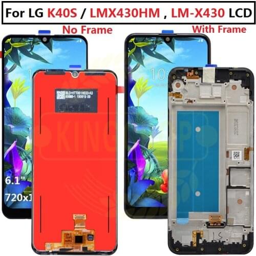 6.1" For LG K40S LCD X430 X430EMW Display with frame Touch Screen Digitizer Assembly Replacement Accessory For LG K40S lcd