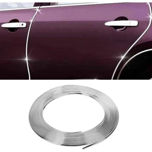 15M Car Exterior Moulding Trim Decoration Chrome Decor Strip Moulding Trim Sticker Car-styling Decorative Sticker Auto Accessory