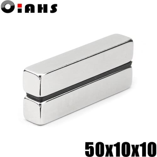 50pcs F50x10x10mm Super Powerful Strong Rare Earth Block NdFeB Magnet Neodymium N35 Magnets F50*10*10mm- Free Shipping