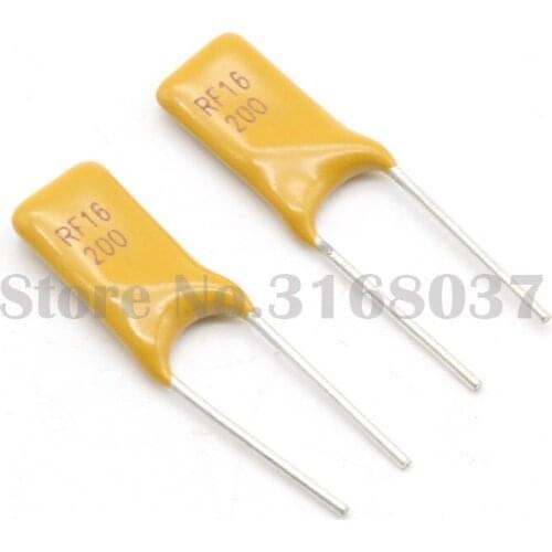 50PCS PPTC Resettable Fuse 16V 2A 2000mA Pitch 5mm DIP Type
