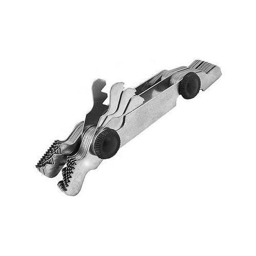 55-60 Angle 2 End 52 Leaves Thread Screw Pitch Gauge Measure Tool Metric + Inch