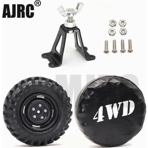 AJRC Spare tire frame metal spare tire bracket wheel bracket for 1/10 axial SCX10 RC4WD D90 D110 RC4WD TRX4 CC01 RC crawler TRX6