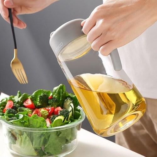 Oil Bottle Automatic Open And Close For Butter Olive Oil Sauce Bottle Stainless Steel Mouth High Capacity Kitchen Oil Dispenser