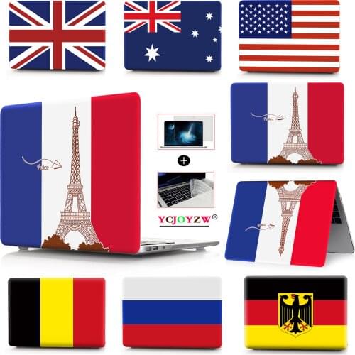 For Macbook New 2020 Air Pro 13 Touch bar Laptop Case For Mac Air Pro Retina 11.6 12 13.3 15.4 Inch National flag Hard Cover