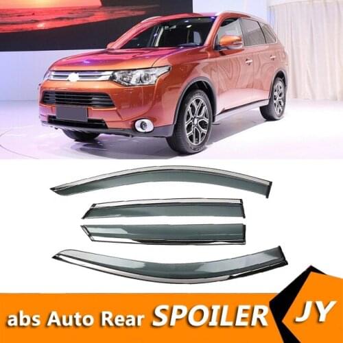 For Mitsubishi Outlander 2013-2014 Window Visor Vent Shades Sun Rain Deflector Guard For Outlander Auto Accessories 4PCS/SET