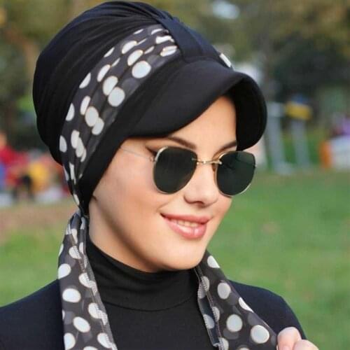Polka Dot Scarf Hat Design Ready Made Turban