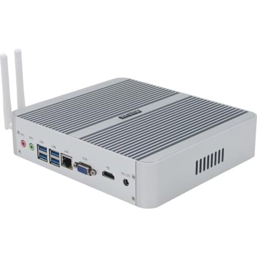 Kaby Lake i3 7100U Fanless Mini PC i5 7200U Mini HTPC HD Graphics 620 4GB RAM 128GB SSD Support Windows 10