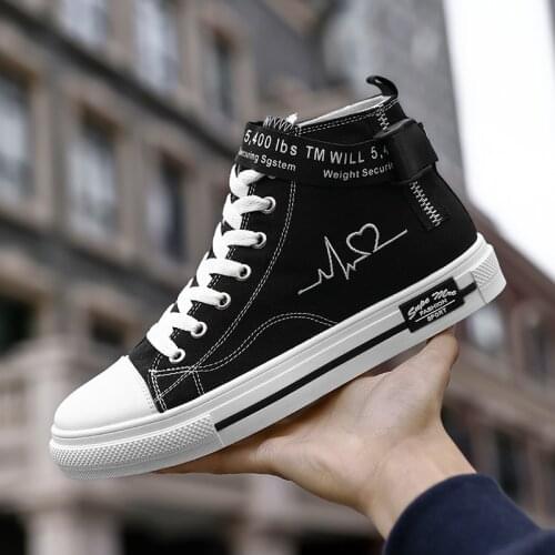 Moipheng Vulcanized Shoes Sneakers for Women Lace-up Casual Canvas Shoes Size 35-44 Breathable High Top Men Shoes Tenis Feminino