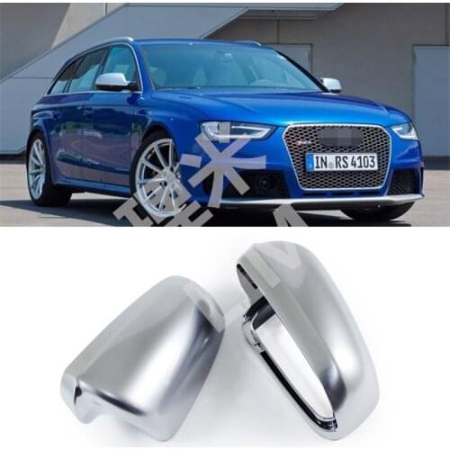 Matt Chromed For Audi A3 8P A4 A6 B7 2002-2008 Rearview Mirror Side Door Mirror Wing Mirror Cover Replacement Car Accessories