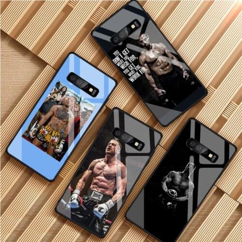 Mcgregor King Tempered Glass Phone Case For Samsung Galaxy S8 S9 S10 S20 PLUS J8 J6 J4 2018 NOTE 8 9 10 Cover Shell