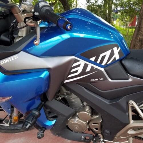 Motorcycle Travel Version Refitting Decal Oil Tank Protective Sticker Anti Slip Side for Zontes Zt310-x