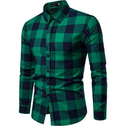 Mens Fashion Flannel Striped Shirts Pocket Long Sleeve Youthful Soft Casual Plaid Shirts Fashion Mens Slim Shirts hiphop tees