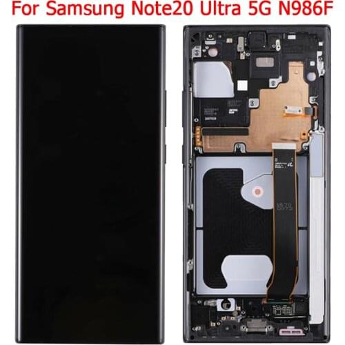 New Original LCD For Samsung Galaxy Note20 Ultra LCD Display With Frame 6.9" Note 20 Ultra SM-N986B N986F Display Touch Screen