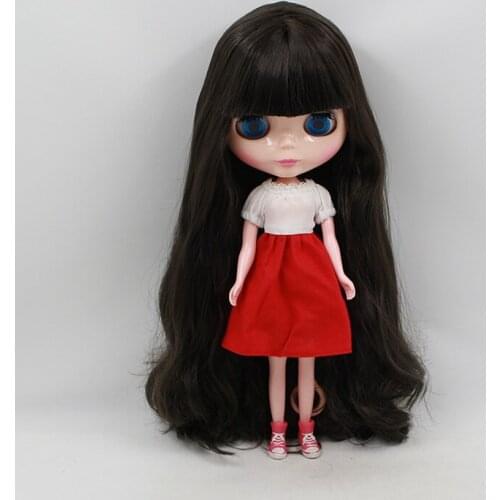 Nude blyth doll black hair suitable for girl