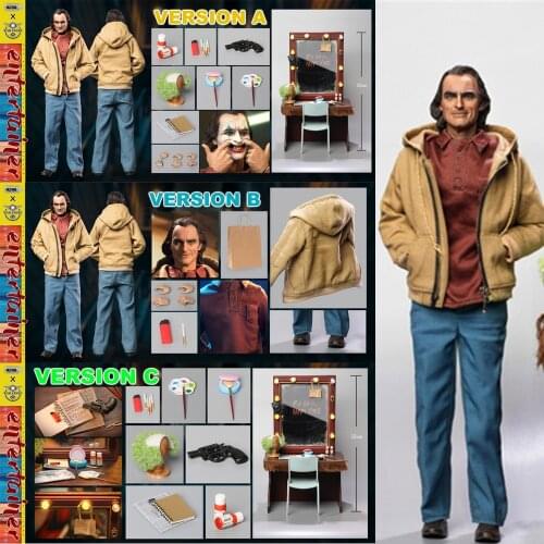 Full Set doll Bullet Head 1/6 BH006 The Mentally Ill Mental patient Casual joker Clown figure Toys For Collection In Stock