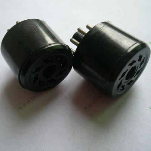 Wholesale and retail 2PCS 8 PIN bakelite TUBE SOCKET SAVER FOR 6L6 EL34 KT88 6550 amp audio parts free shipping