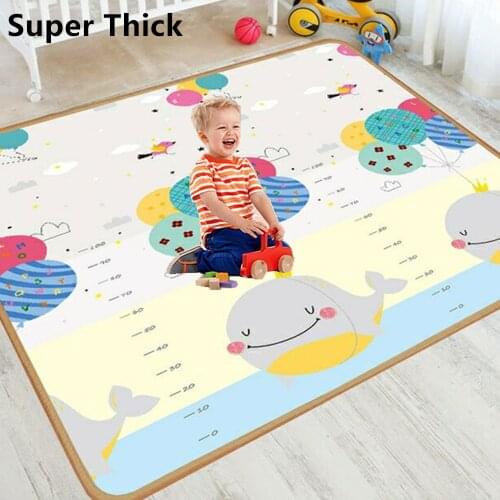 180*150*1cm Foldable Cartoon Baby Play Mat Xpe Puzzle Childrens Mat High Quality Baby Climbing Pad Kids Rug Baby Games Mats