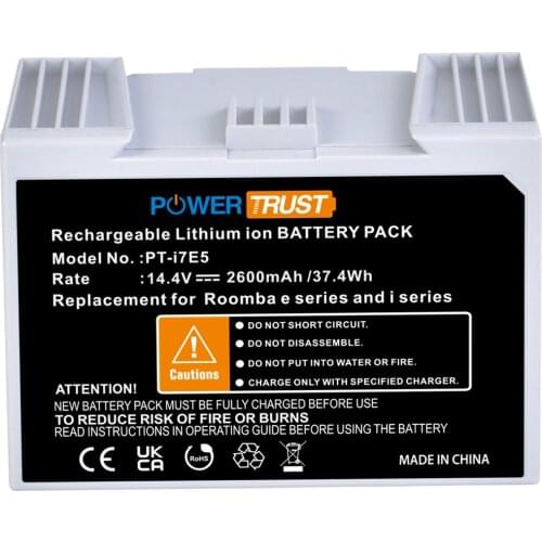 Replacement i7E5 Battery for iRobot Roomba e Series e5 e6 and i Series i7 i7+ i8 ABL-D1 7150 7550 5150 Lithium Ion Battery