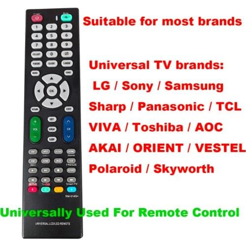 Universal TV Remote control Compatible use Universal TV remote Control of any brand Need to set according to the manual RM-014S