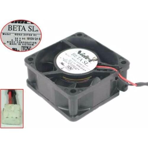 Nidec D06A-24TS8 01 DC 24V 0.15A 60x60x25mm Server Cooling Fan