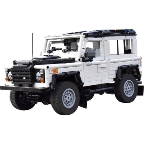 High-Tech Off-Road Racer Defende Car Building Blocks Kit Four Wheel Drive Land Vehicle Bricks Model Toys For Children Gifts