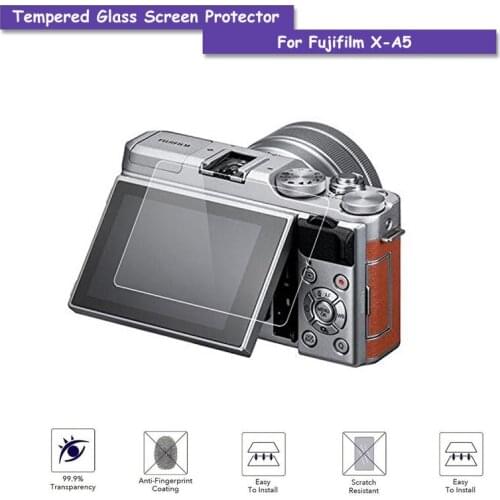 9H Tempered Glass LCD Screen Protector Shield Film for Fujifilm Fuji X-A5 XA5 Anti-scratch Cover Camera Accessories