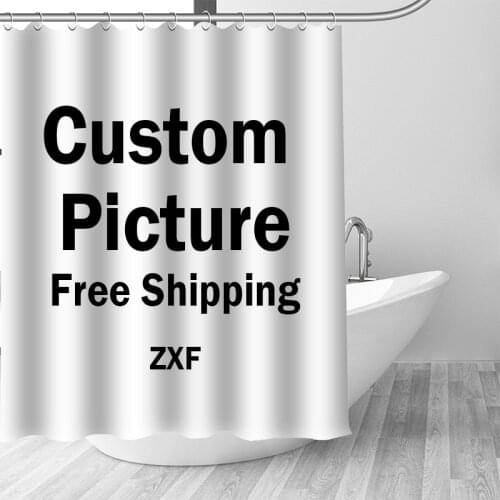 Custom Shower Curtain Bathroom Waterproof Curtains Customized Photo Polyester Bath Decor with Hooks POD Dropshipping Rugrats