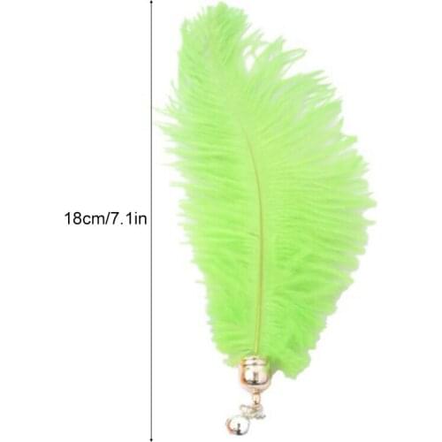 1PCS Random Color Legendog Cat Wand Refill Toy Interactive Faux Feather Cat Teaser Replacement Kitten Toy Feather Training Toys