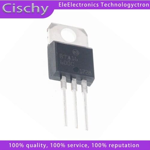 10PCS BTA16 BTA16-600CW BTA16600CW 600a /600v TO220