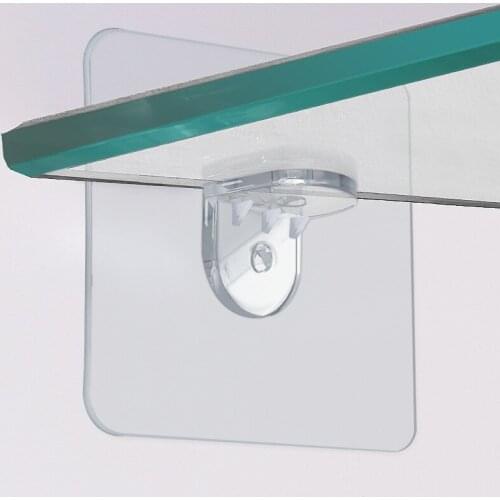 10Pcs Shelf Support Adhesive Pegs Punch-free Hooks Shelf Bracket Wardrobe Bookshelf Layered Load-bearing Partition Bracket