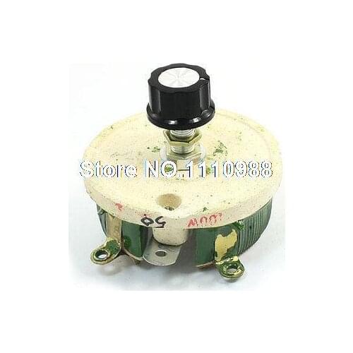 100W 50 Ohm Ceramic Potentiometer Variable Taper Pot Resistor Rheostat