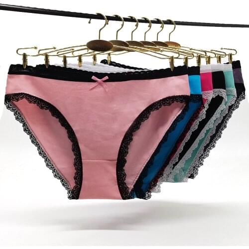 12 Pcs/set Panties for Woman Underwear Sexy Briefs Ladies Cotton Comfortable Soft Panty Lingerie Cute Bow Female Underpants M-XL