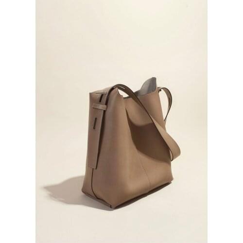 OUSSON 2021 New Design Leather Large Capacity Bucket Bag Fashion Messenger Bag Multifunctional Tote Handbag Bag For Women