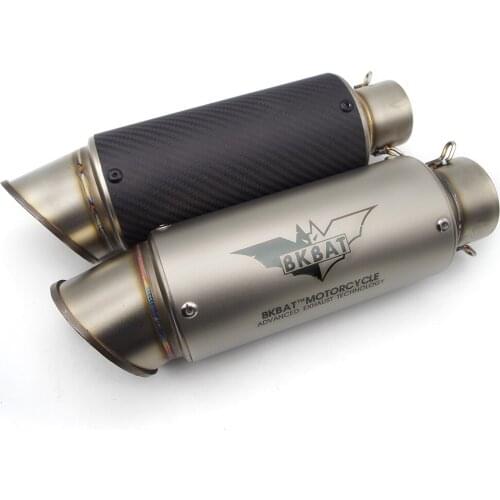 #23 Motorcycle 51mm/61mm Carbon fiber with DB killer exhaust pipe For gsr 750 pulsar 200 ns gw250 pcx125 yamaha mt 125