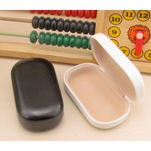 5pcs new Fashion DIY Pure color multifunctional Spectacle Cases Contact lens case storage box Reading Glasses Box 9.5*5.5*3.2cm