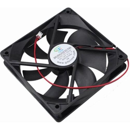 2pcs/lot 12V 2P 12025 12cm 120mm Cooler 120x120x25mm Dc Brushless Fan