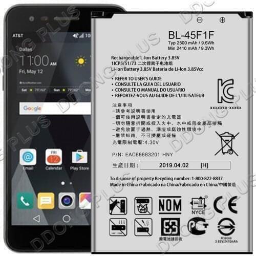 BL-45F1F Battery For LG K9 2018 Battery BL-45FEAC63321601 Replacement Repair Part