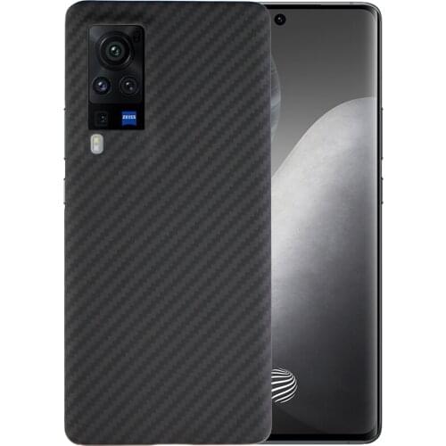 CF skin Carbon fiber phone case for VIVO X60 ProPlus Pro+ light Thin High-strength Aramid protective shell