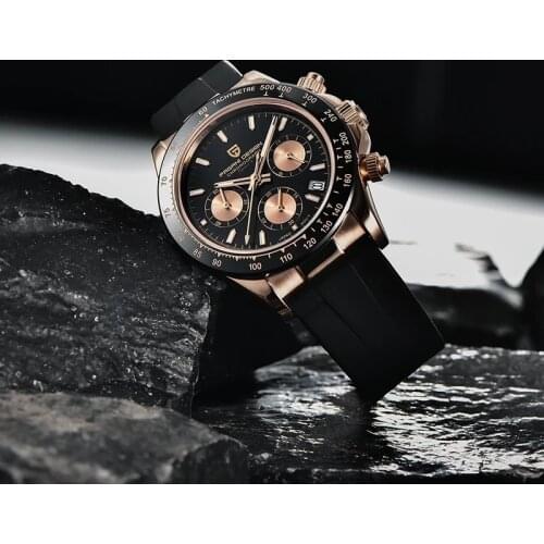 PAGANI DESGIN Luxury Mens Chronograph Sapphire Glass 100M Waterproof Quartz Watch Mens Casual Business Watch Clock reloj hombr