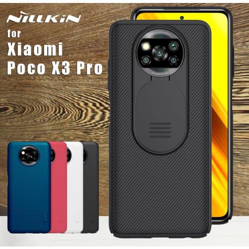 NILLKIN for Xiaomi Poco X3 Pro case Back cover CamShield Camera Protection Lens Case for Xiaomi Poco X3 NFC
