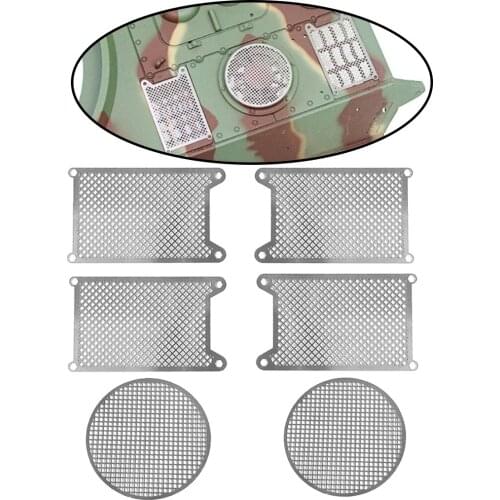 Decoration Metal Protective Net Armored,Metal Guard Plate for 1/16 Heng Long German King Tiger 3888A,RC Tank Upgrade Parts