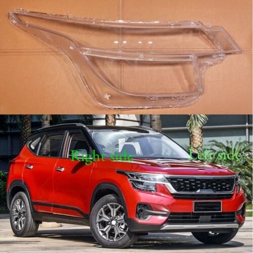 For Kia Seltos /KX3 2019 2020 2021 Headlight Shell Lamp Shade Transparent Cover Headlight Glass Headlamp Cover