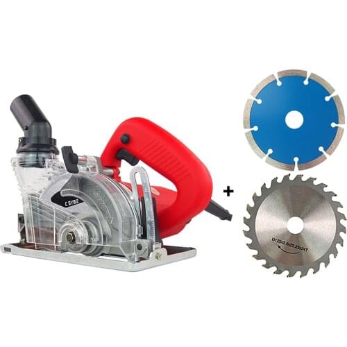 220V Electric Dust-free Saw Wood Stone Tile Grooving Cutting Machine Electric Circular Saw 125MM 18000RPM
