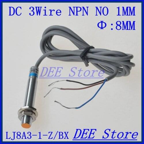 Inductive Proximity Sensor,LJ8A3-1-Z/BX DC6-36V 3Wire NO NPN DC 200mA Proximity Switch sensor switch