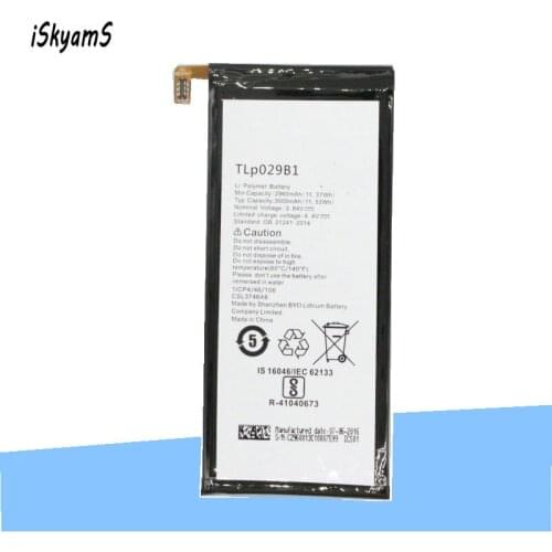 ISkyamS 1x 2960mAh TLp029B1 battery for Alcatel Pop 4S 5095 5095B 5095I 5095K 5095L 5095Y For TCL 550 Smart phone Batteries